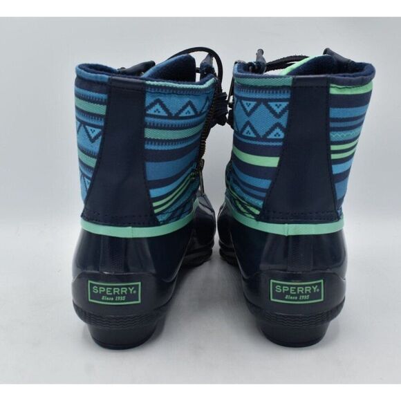 Sperry Top Sider Womens Size 10 Syren Gulf Playa Navy Blue Duck Boots Shoes - Picture 4 of 11